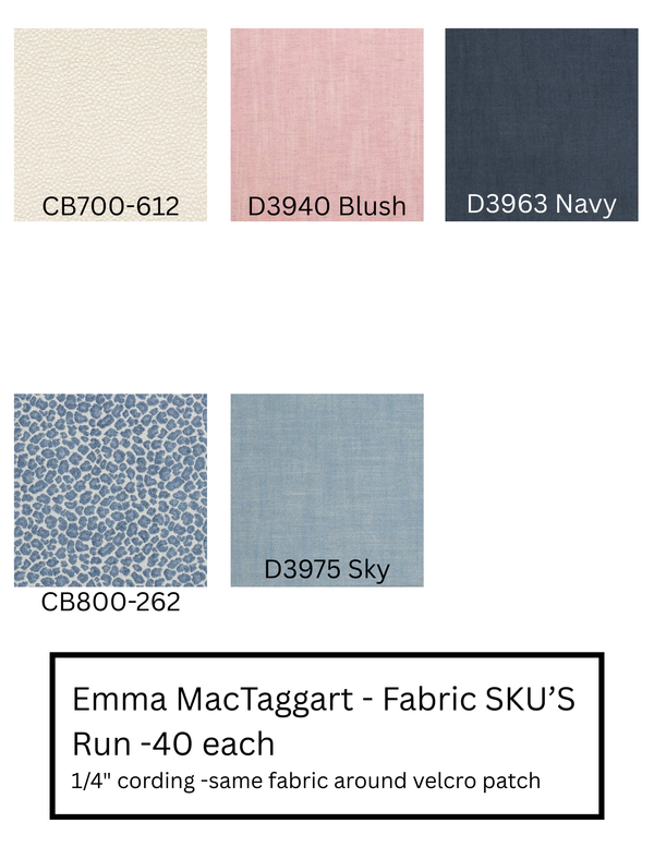 Emma MacTaggart- Proto Type Run - D3963 Navy - 3 sample Pillows