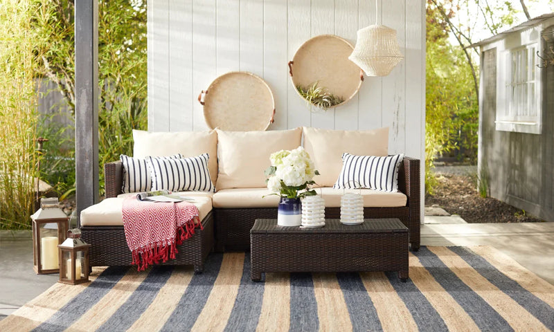 Sunbrella Custom Indoor / Outdoor Seat Cushions & Pillows (Recommended)
