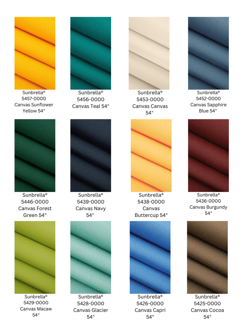 Outdoor Sunbrella Solids Fabric Cushion