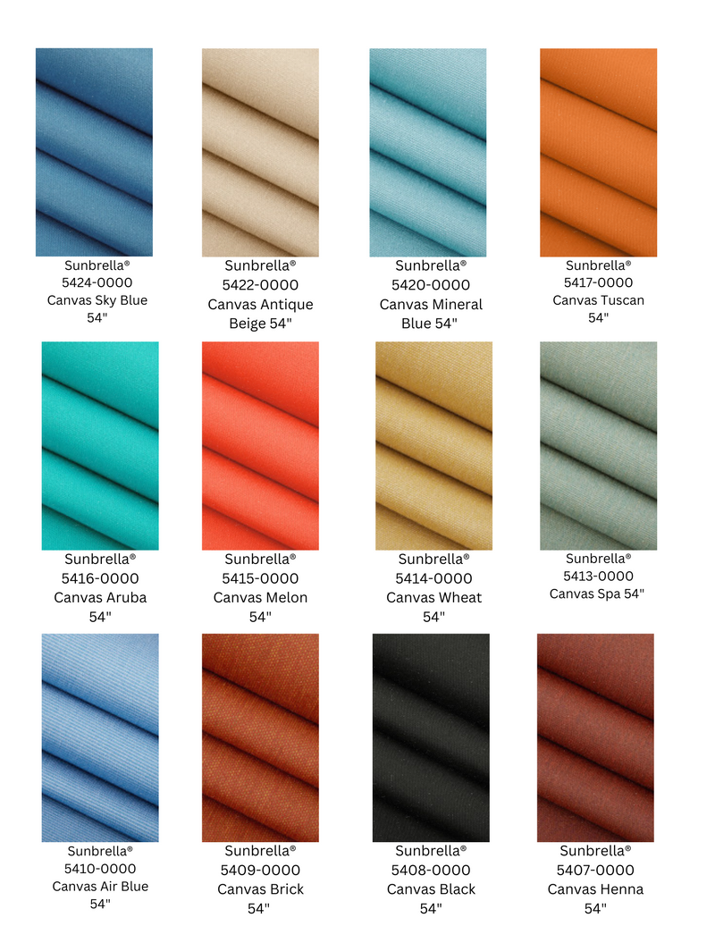 Outdoor Sunbrella Solids Fabric Cushion