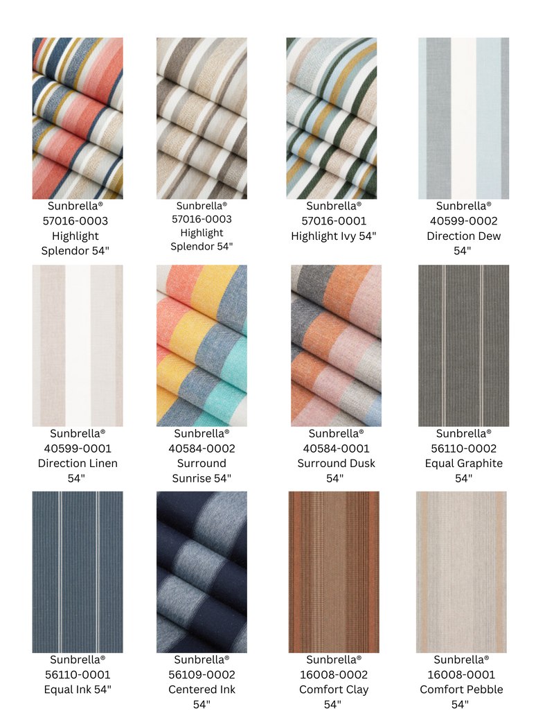 Sunbrella Stripes Collection