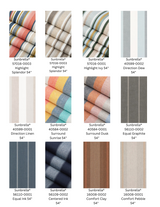 Sunbrella Striped Fabric Cushion