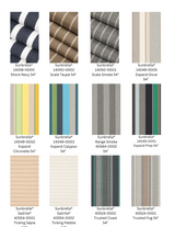 Sunbrella Striped Fabric Cushion