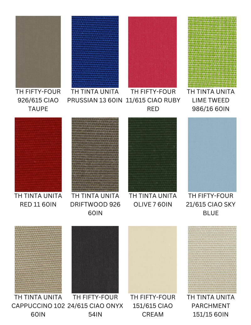 Tempotest Solids Italian Made Fabric cushion