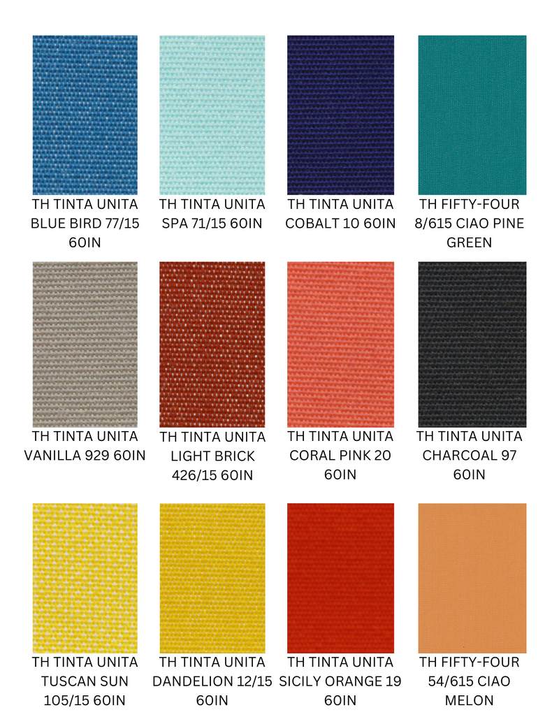 Tempotest Solids Italian Made Fabric cushion