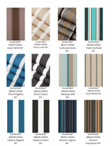 Sunbrella Striped Fabric Cushion