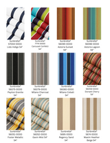 Sunbrella Striped Fabric Cushion