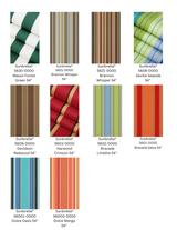 Sunbrella Striped Fabric Cushion