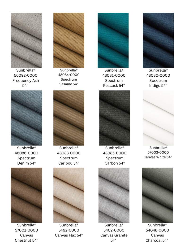 Outdoor Sunbrella Solids Fabric Cushion