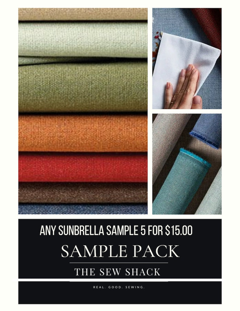 Sunbrella Fabric Samples 5 for 15.00 image 1